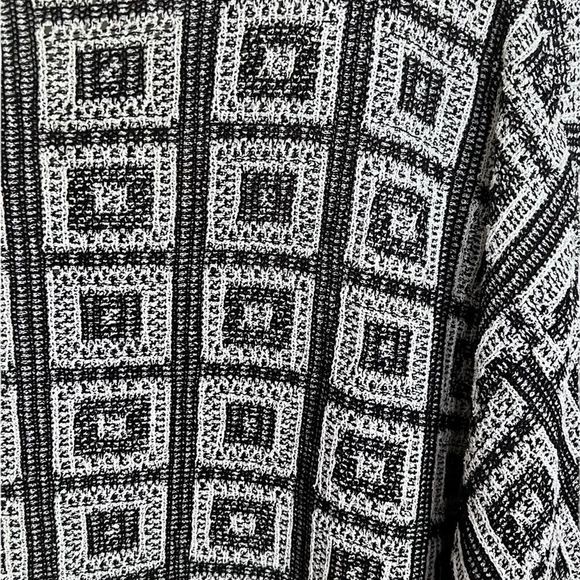 Pronto-Uomo Mens Sz XL Pullover Crewneck Sweater Linen Blend Geometric Print - Picture 4 of 7